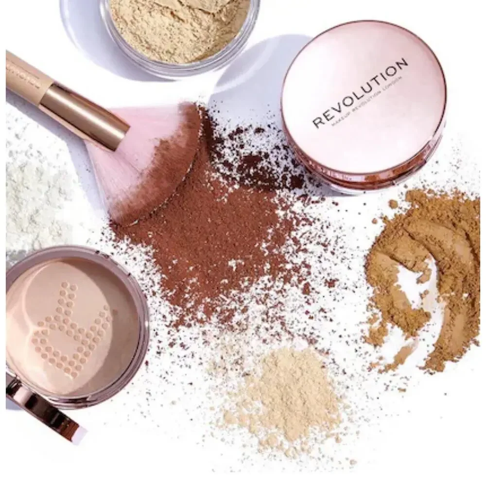 Makeup Revolution Conceal & Fix Loose Setting Powder Deep Honey 0.45oz